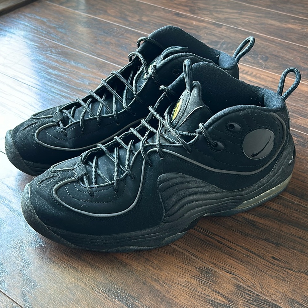 Sole separating- worn Nike Penny 2, triple black men’s size 10.5